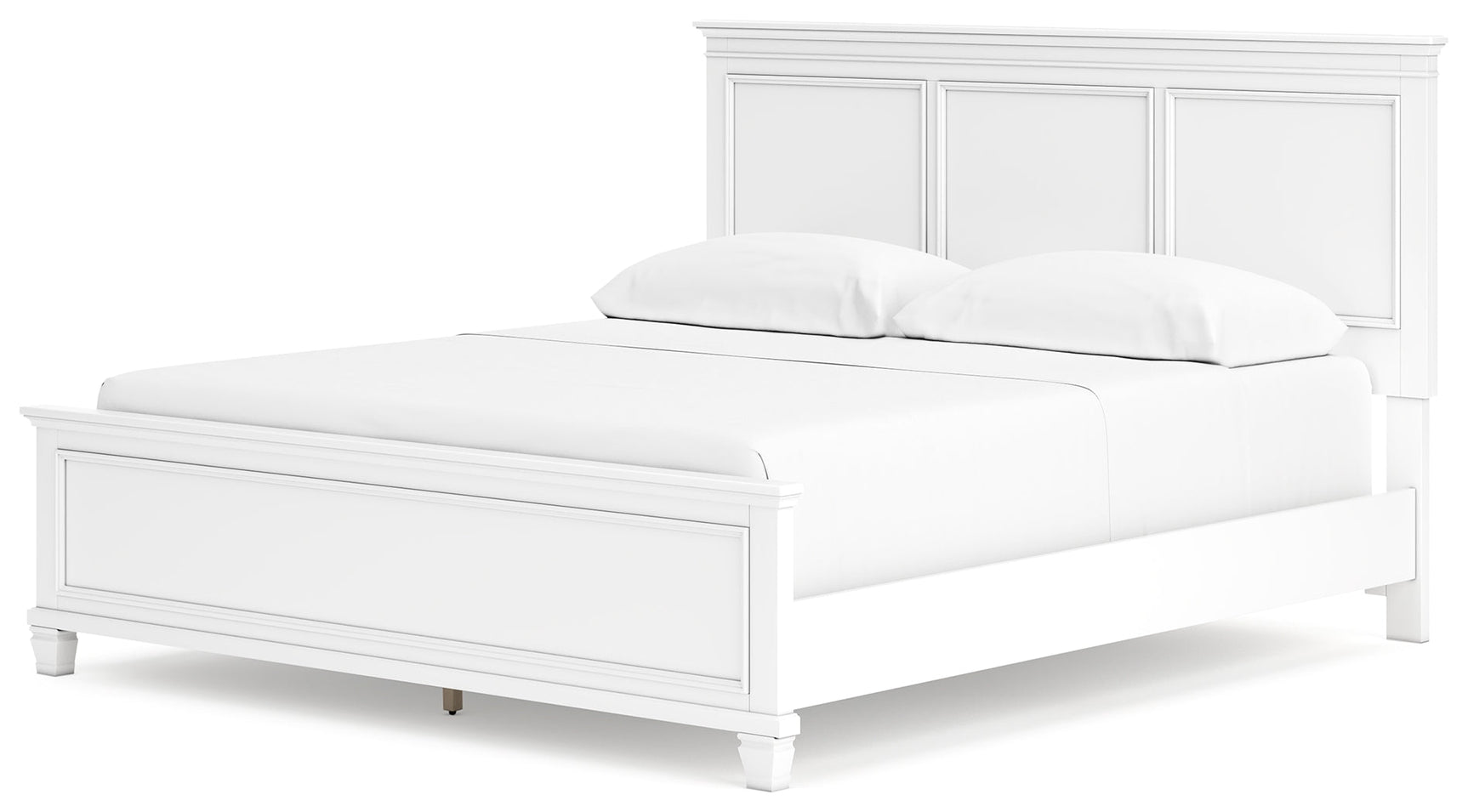 Fortman White California King Panel Bed (Online Special Price) - Ornate Home