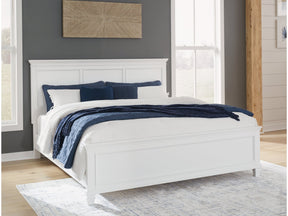 Fortman White California King Panel Bed - Ornate Home
