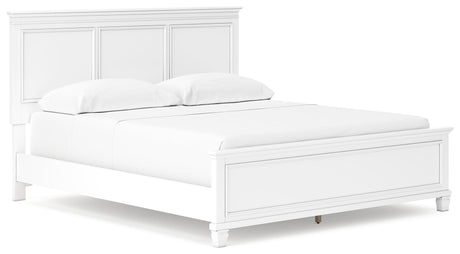 Fortman White California King Panel Bed - Ornate Home