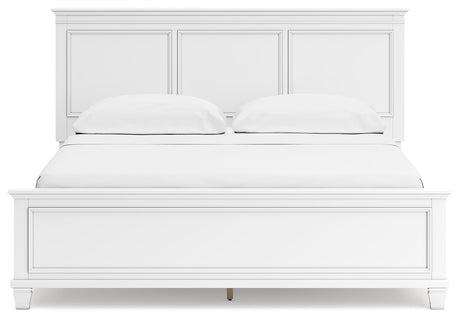 Fortman White California King Panel Bed - Ornate Home