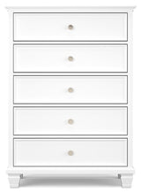 Fortman White Chest of Drawers - Ornate Home