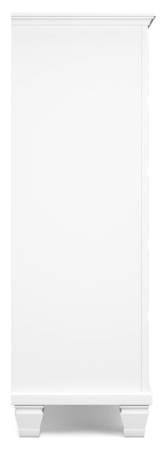 Fortman White Chest of Drawers - Ornate Home