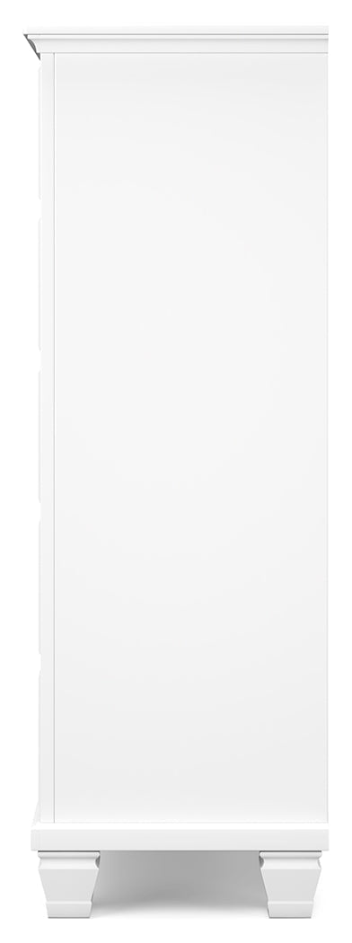 Fortman White Chest of Drawers - Ornate Home