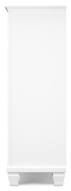 Fortman White Chest of Drawers - Ornate Home