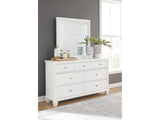 Fortman White Dresser and Mirror - Ornate Home