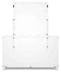 Fortman White Dresser and Mirror - Ornate Home