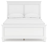 Fortman White Full Panel 4-Piece Bedroom Set - Ornate Home