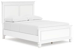 Fortman White Full Panel 4-Piece Bedroom Set - Ornate Home