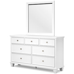 Fortman White Full Panel 4-Piece Bedroom Set - Ornate Home