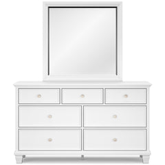 Fortman White Full Panel 4-Piece Bedroom Set - Ornate Home