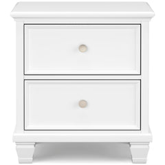 Fortman White Full Panel 4-Piece Bedroom Set - Ornate Home