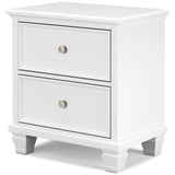 Fortman White Full Panel 4-Piece Bedroom Set - Ornate Home