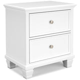 Fortman White Full Panel 4-Piece Bedroom Set - Ornate Home