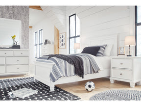 Fortman White Full Panel 4-Piece Bedroom Set - Ornate Home