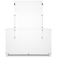 Fortman White Full Panel 5-Piece Bedroom Set - Ornate Home