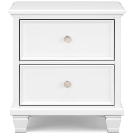 Fortman White Full Panel 5-Piece Bedroom Set - Ornate Home