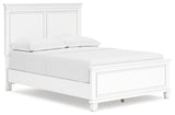 Fortman White Full Panel Bed, Dresser and Mirror (Online Special Price) - Ornate Home