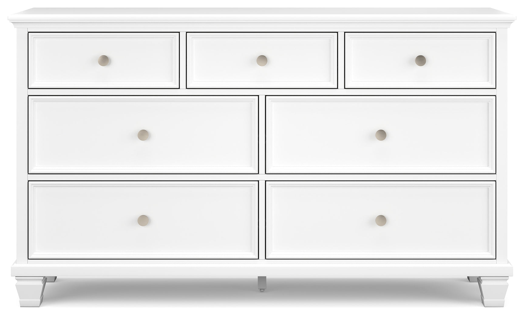 Fortman White Full Panel Bed, Dresser and Nightstand (Online Special Price) - Ornate Home