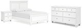 Fortman White Full Panel Bed, Dresser and Nightstand (Online Special Price) - Ornate Home