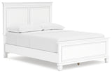 Fortman White Full Panel Bed, Dresser and Nightstand (Online Special Price) - Ornate Home