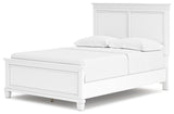 Fortman White Full Panel Bed, Dresser and Nightstand (Online Special Price) - Ornate Home