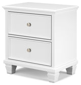 Fortman White Full Panel Bed, Dresser and Nightstand (Online Special Price) - Ornate Home