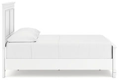 Fortman White Full Panel Bed, Dresser and Nightstand - Ornate Home