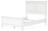 Fortman White Full Panel Bed (Online Special Price) - Ornate Home