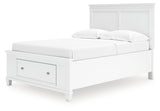 Fortman White Full Panel Storage Bed (Online Special Price) - Ornate Home