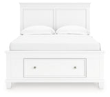 Fortman White Full Panel Storage Bed - Ornate Home