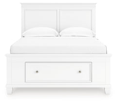 Fortman White Full Panel Storage Bed - Ornate Home