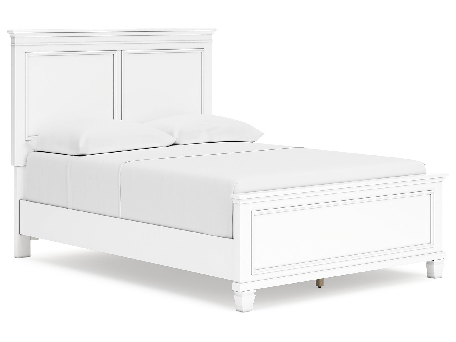 Fortman White Full Panel Youth Bed - Ornate Home