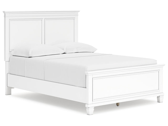 Fortman White Full Panel Youth Bed - Ornate Home