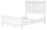Fortman White Full Panel Youth Bed - Ornate Home