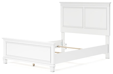 Fortman White Full Panel Youth Bed - Ornate Home