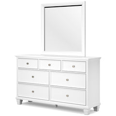 Fortman White King Panel 5-Piece Bedroom Set w/ 2 Nightstands - Ornate Home