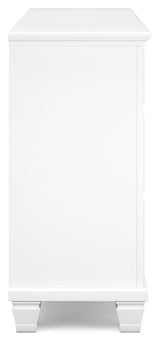 Fortman White King Panel Bed & Dresser & 2 Nightstands (Online Special Price) - Ornate Home