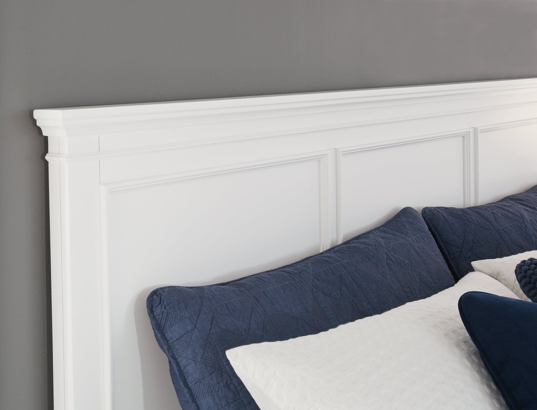 Fortman White King Panel Bed (Online Special Price) - Ornate Home