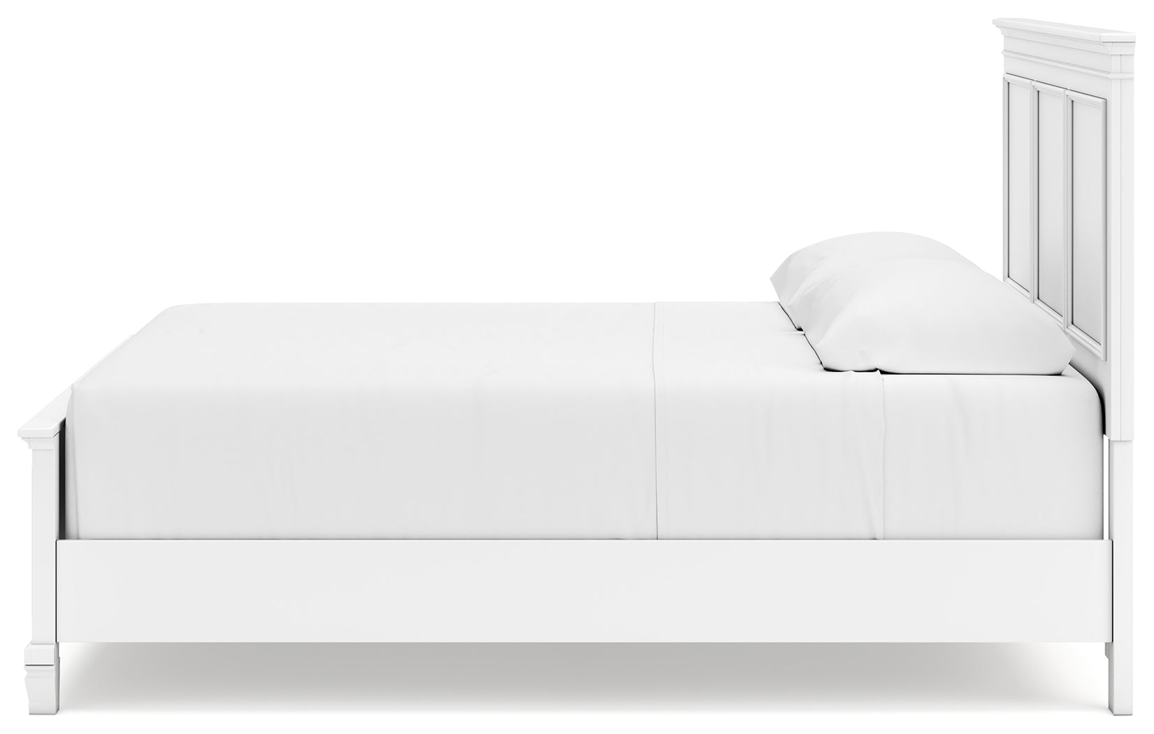 Fortman White King Panel Bed (Online Special Price) - Ornate Home