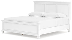 Fortman White King Panel Bed - Ornate Home