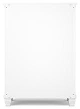 Fortman White King Panel Bedroom Set with Dresser, Mirror, Chest and 2 Nightstands - Ornate Home