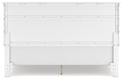 Fortman White King Panel Bedroom Set with Dresser, Mirror, Chest and 2 Nightstands - Ornate Home