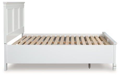 Fortman White King Panel Storage Bed - Ornate Home