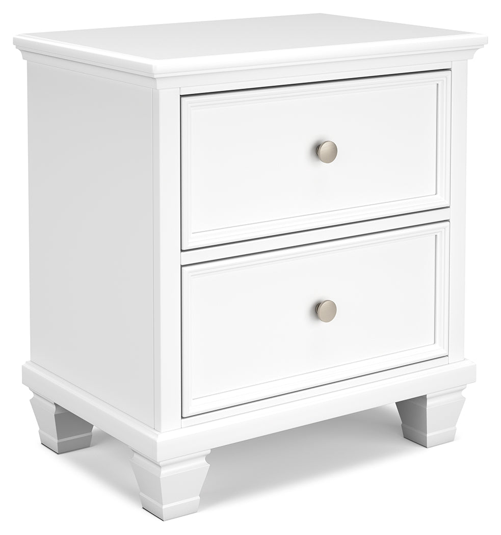 Fortman White Nightstand - Ornate Home