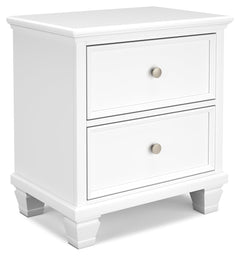 Fortman White Nightstand - Ornate Home