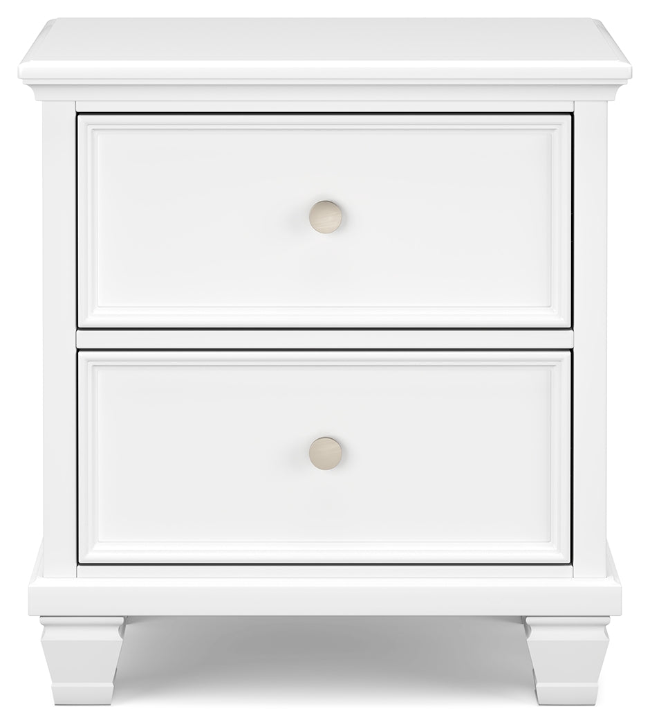 Fortman White Nightstand - Ornate Home