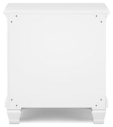 Fortman White Nightstand - Ornate Home