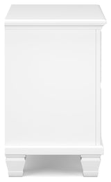 Fortman White Nightstand - Ornate Home