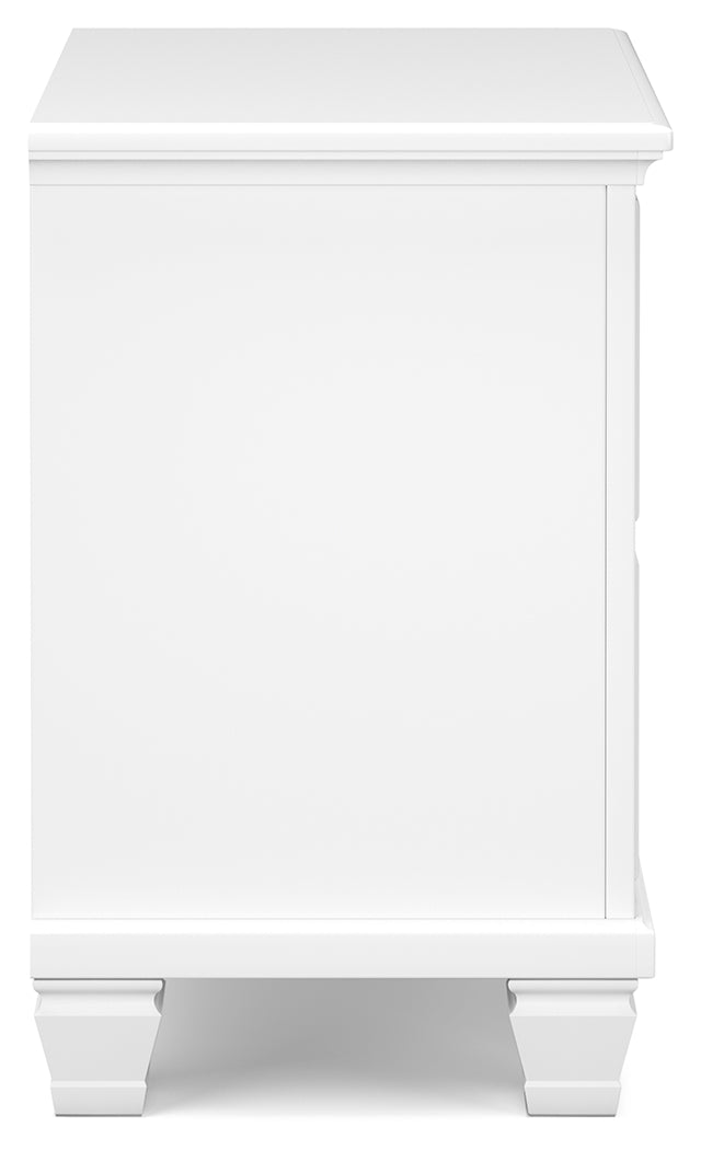 Fortman White Nightstand - Ornate Home