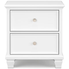 Fortman White Queen Panel 5-Piece Bedroom Set - Ornate Home